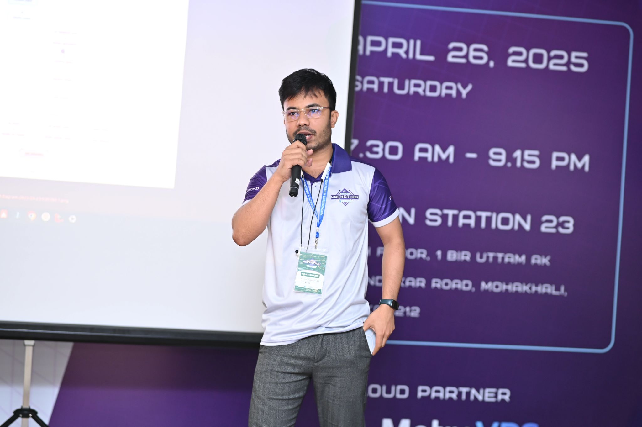 Presenting at the AI Engineering Hackathon 2025